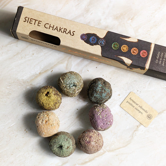 Bombas 7 Chakras esferas mágicas Aromanza