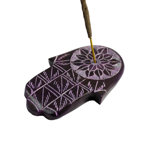 Porta incienso chico Jamsa chakras morado